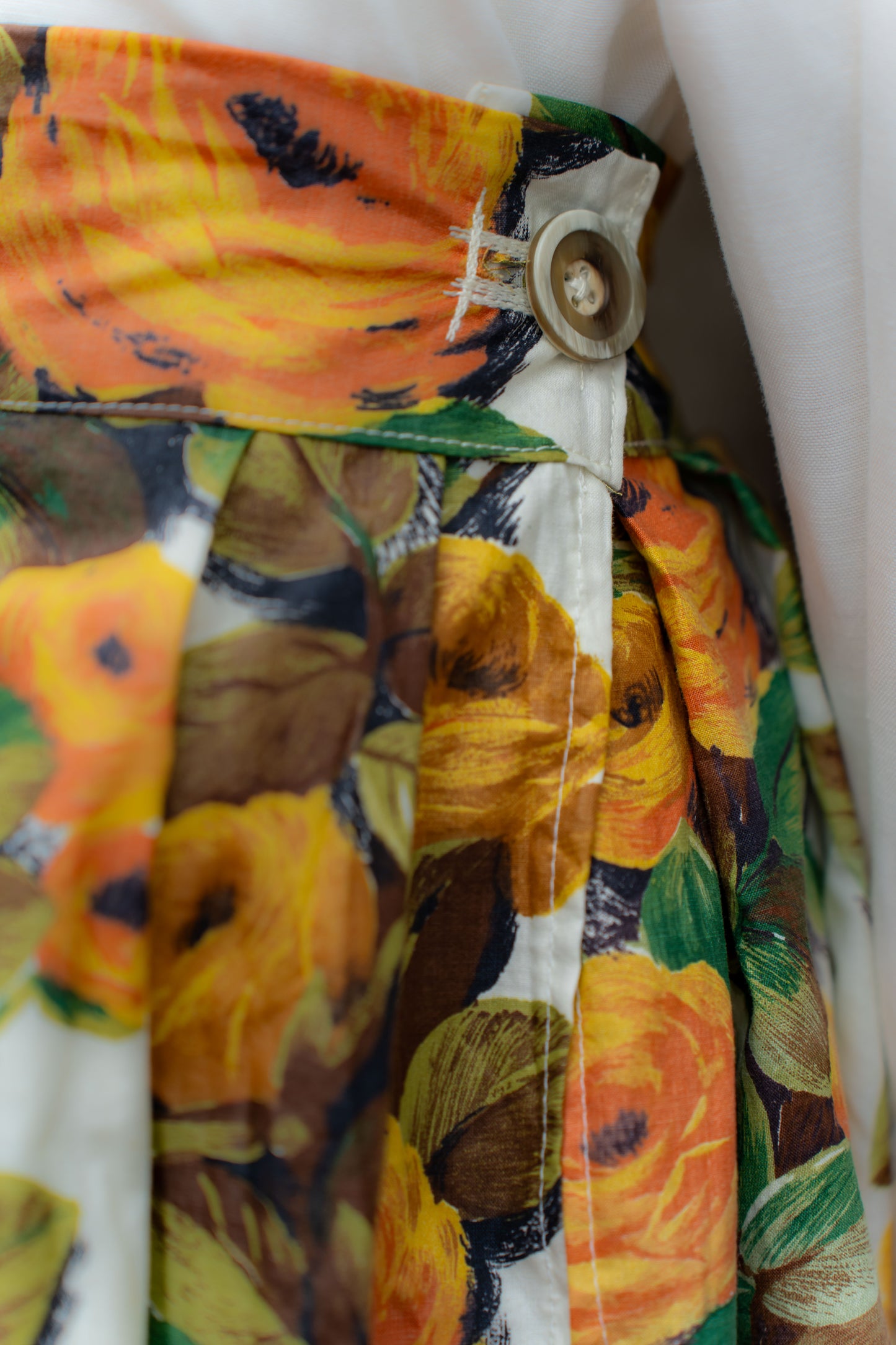 The Monet Garden Jacquard Skirt | Pleated Floral Midi