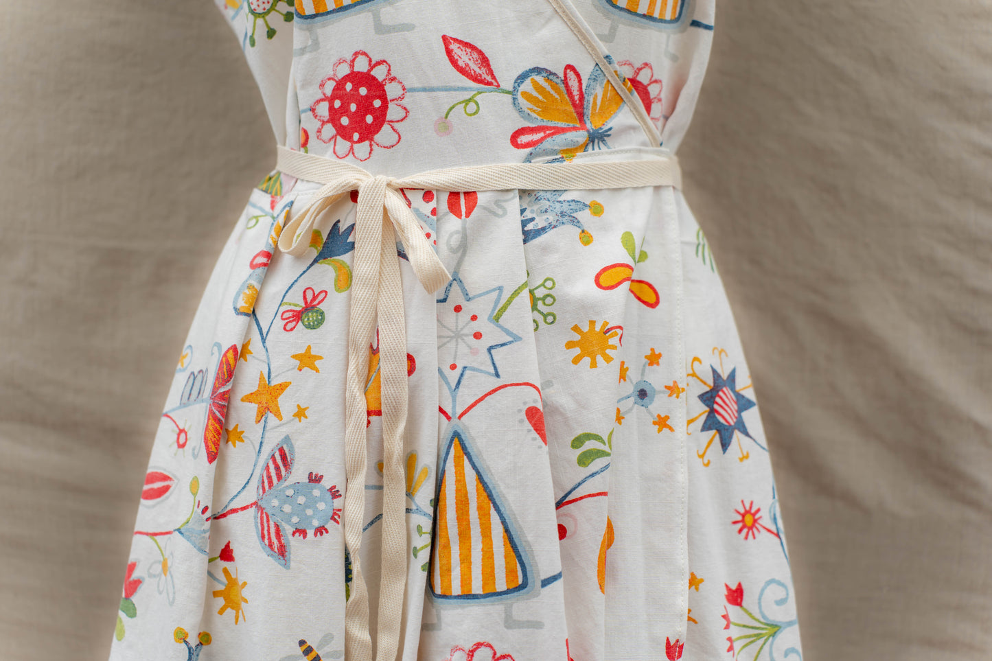 "Summer Carnival" Wrap Dress
