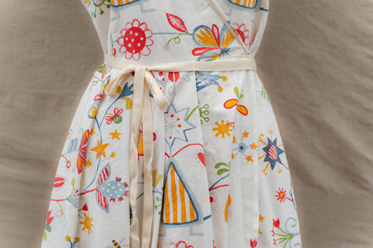 "Summer Carnival" Wrap Dress