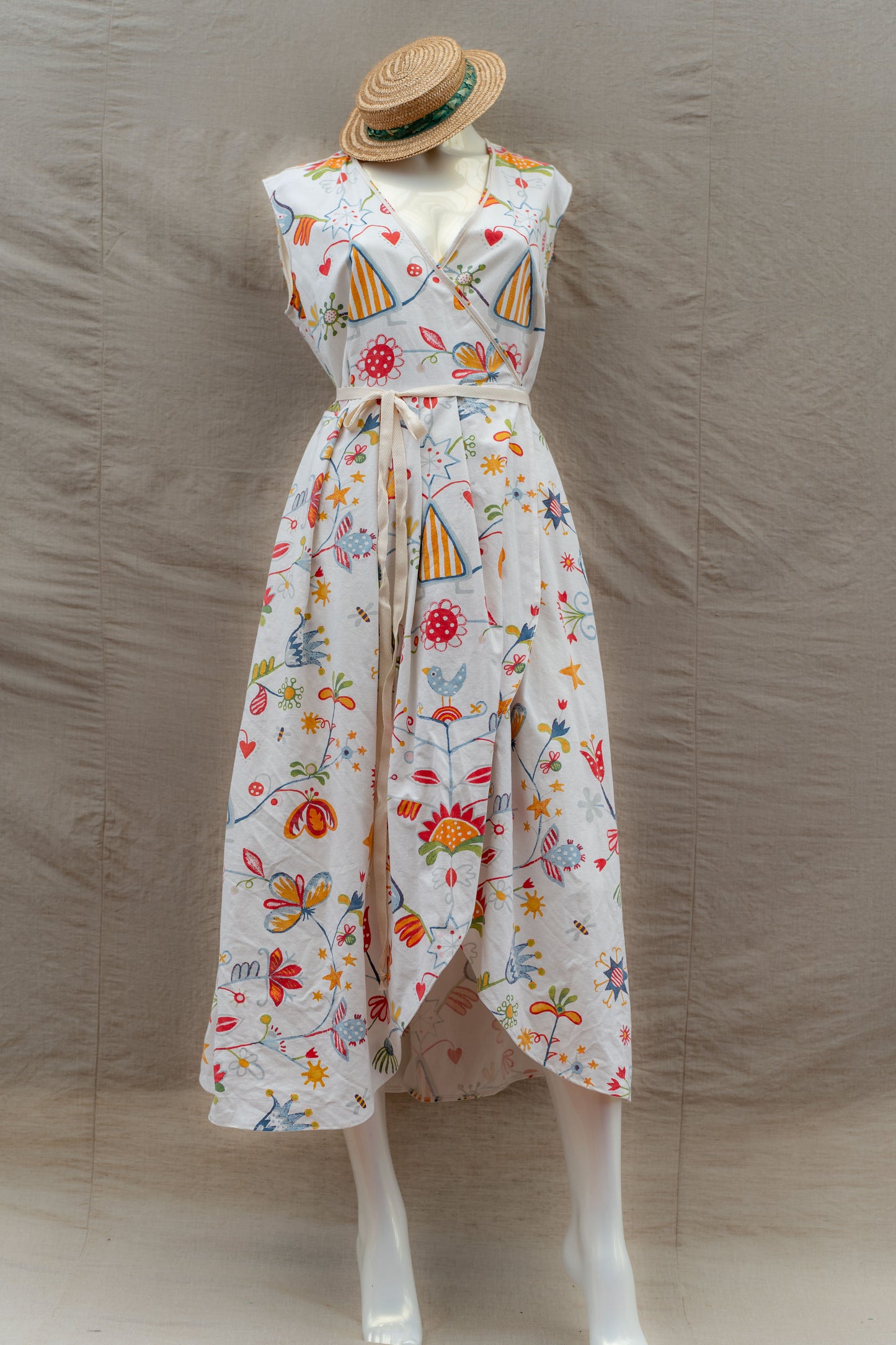 "Summer Carnival" Wrap Dress