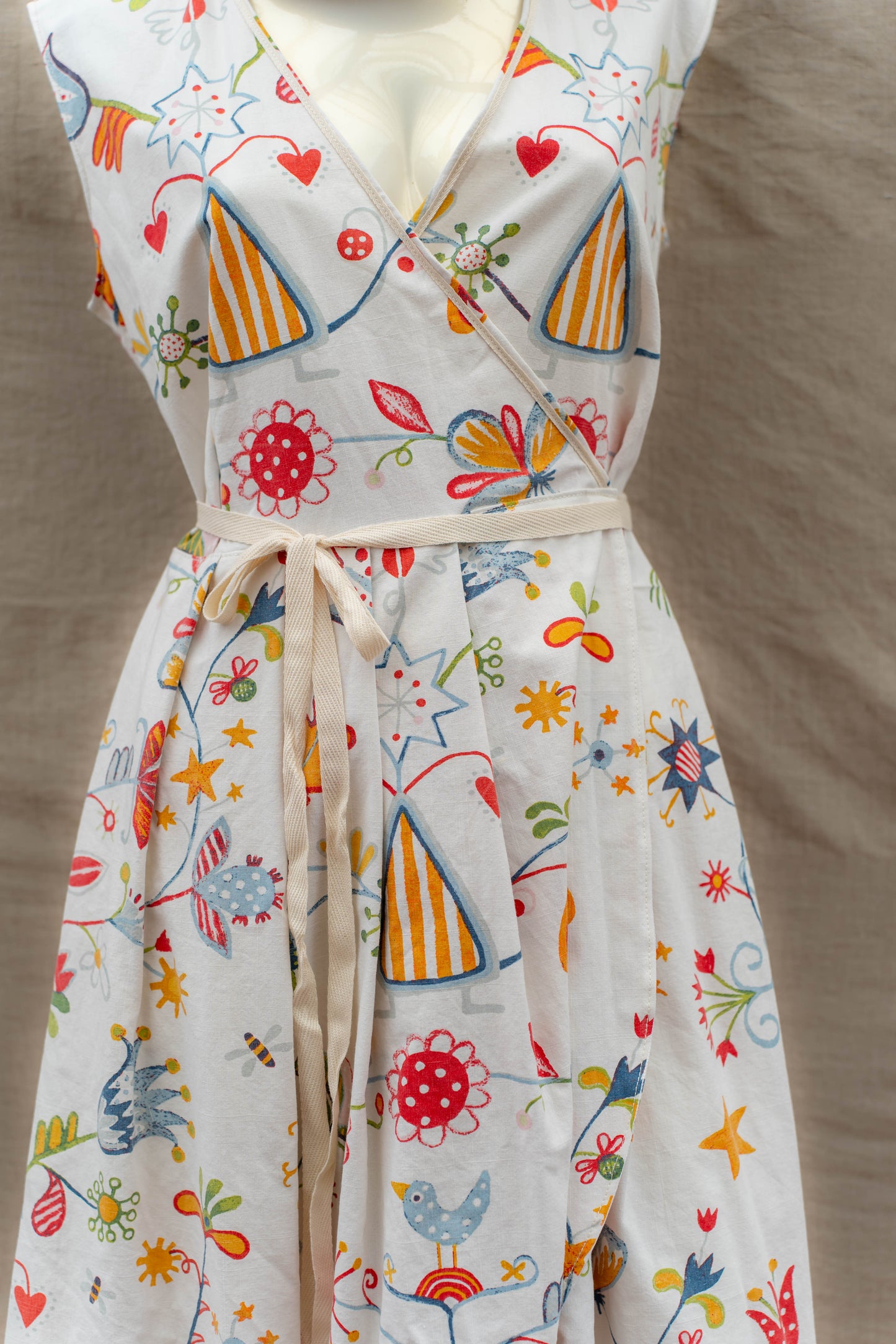 "Summer Carnival" Wrap Dress