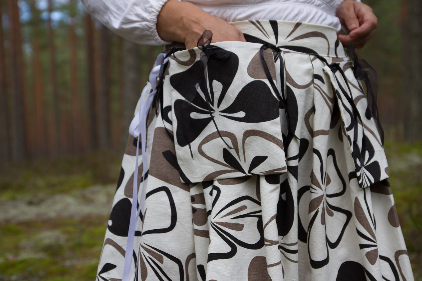 The "Forest Whisper" Floral Skirt