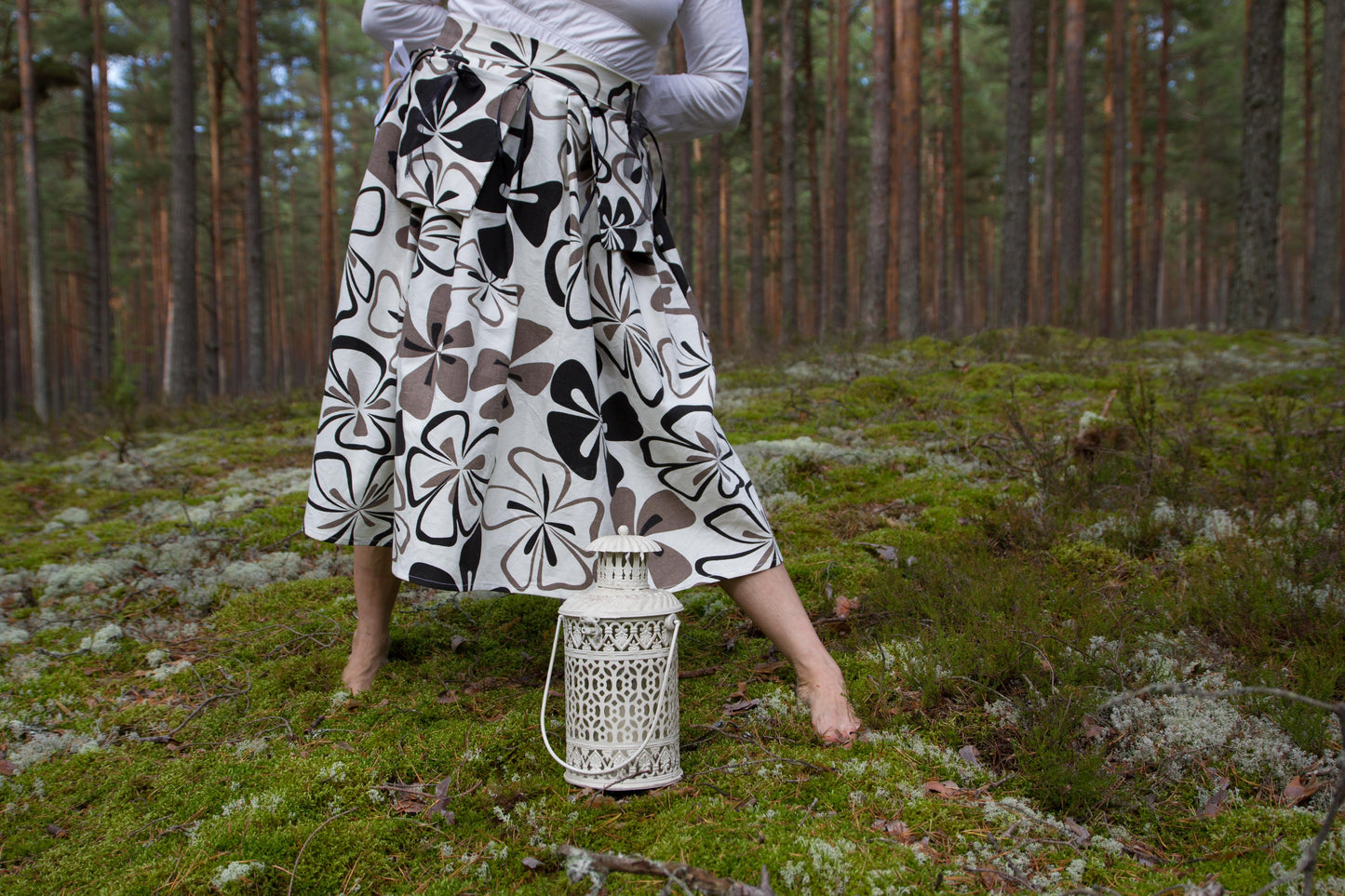 The "Forest Whisper" Floral Skirt